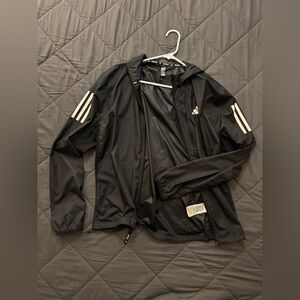 Adidas Women's Black Windbreaker Jacket